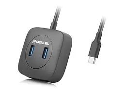 Мультипортовий адаптер REAL-EL CQ-407 black (EL123110011) - мініатюра 6