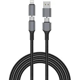 Дата кабель WIWU C077 Cyberlink Type-C to Lightning 27W 1 м Silver - мініатюра 2