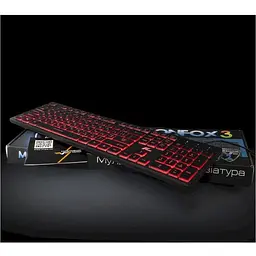 Клавиатура проводная Frime Moonfox 3Color Black USB (FLK18210) - миниатюра 5