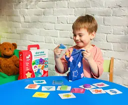 Дерев'яні фігурки в мішечку Vladi Toys Геометричні фігури, укр. мова ( ZB2001-02) - мініатюра 3