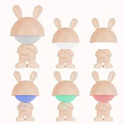 Світильник-нічник Kite LED з акумулятором Dreamy Bunny персиковий (K25-315-1-4) - мініатюра 3