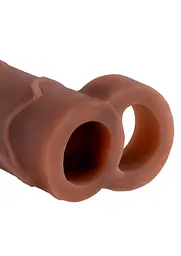 Насадка на пеніс Pipedream Perfect 2" Extension with Ball Strap 19.1 см коричневий - мініатюра 4