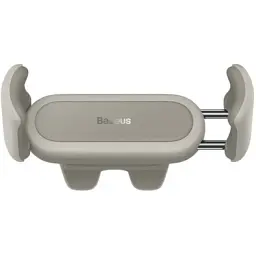 Універсальний автотримач Baseus 4.7-6.7" Steel Cannon 2 (на решітку) creamy-white (SUGP000002) - мініатюра 4