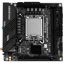 Материнська плата Maxsun LGA1700, Terminator B760ITX D5, B760, 2xDDR5, Int.Video(CPU), 4xSATA3, 1xPCI-E 16x 5.0, 2xM.2 4.0, Dual LAN 2.5G+1G, ALC897, 4xUSB3.2/4xUSB2.0, 2xDP/2xHDMI, Mini-ITX (MS-Challenger B760ITX D5)