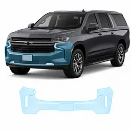 Антигравійна захисна бронеплівка за лекалами для Chevrolet Suburban IV 2021- передній бампер
