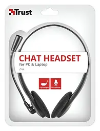 Гарнітура для ПК Trust Ziva Chat 3.5 мм Black (21517_Trust) - мініатюра 5