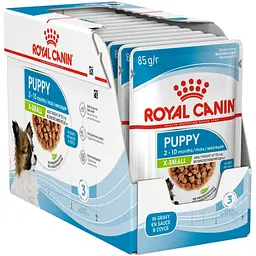 Набір вологий корм для цуценят Royal Canin Puppy X-Small для дрібних порід 1.02 кг (12 шт. х 85 г) - мініатюра 2
