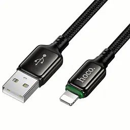Дата кабель Hoco X127 Exceed USB to Lightning 12W (1m) Black - мініатюра 4