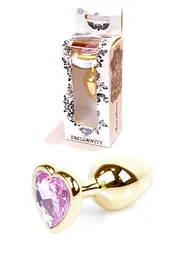 Анальна пробка Jewellery Gold Heart PLUG Rose Boss Series 64-00036 101635