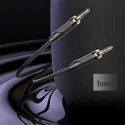 AUX кабель Hoco UPA30 Jack 3.5 to Jack 3.5 1 м чорний - мініатюра 3