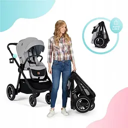 Універсальна коляска 2 в 1 Kinderkraft Everyday 2 Dark Gray Black Frame темно-сіра (00-00305225) - мініатюра 8