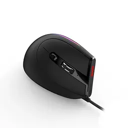 Вертикальна миша провідна Zelotes T-50 RGB підсвічуванням - мініатюра 2
