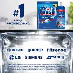 Таблетки для посудомийних машин Finish Quantum All in 1 80 шт. (5908252011490) - мініатюра 6