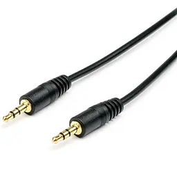 Кабель мультимедійний 3.5mm M to 3.5mm M 0.8m Atcom (17434)