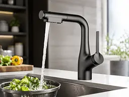 Кран / змішувач Faucet CR-8429 Багатофункціональний метал / Змішувач для миття / Кран-змішувач для кухні Графіт матовий - мініатюра 3