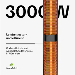 Інфрачервоний обігрівач Blumfeldt BlazeTower (10046339) - мініатюра 6
