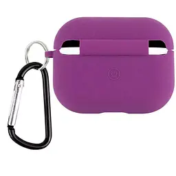 Силіконовий футляр з мікрофіброю для навушників Airpods Pro 3 Фіолетовий / Grape - мініатюра 2