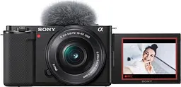 Бездзеркальний фотоапарат Sony ZV-E10 Kit 16-50mm f3.5-5.6 OSS Black (ILCZVE10LB.CEC) [88779] - мініатюра 4