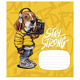 Зошит учнівський "Stay Strong" 018-3308L-3 в лінію, 18 аркушів