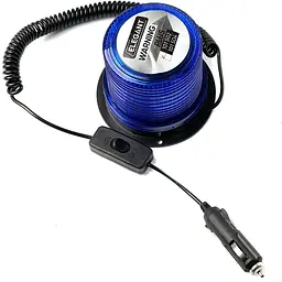 Маячок Проблисковий Мигалка 12-24V 30 LED 2835 SMD Синя (EL 101 502) - мініатюра 2