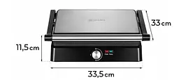 Розкладний електрогриль 2в1 Mozano 2200W з регулюванням температури - мініатюра 6