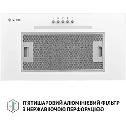 Витяжка вбудована Perfelli BI 5256 WH 700 LED - мініатюра 4