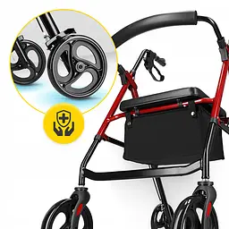 Роллер для ходьби 4FIZJO складний, зі сумкою Black/Red (P-5905973406901) - мініатюра 11