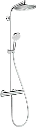 Душова система з термостатом Hansgrohe Crometta S 240 1jet Showerpipe EcoSmart хром 27268000