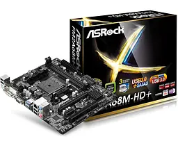 Материнська плата ASRock FM2A68M-HD+ Socket FM2+ (FM2A68M-HD+) Б/В