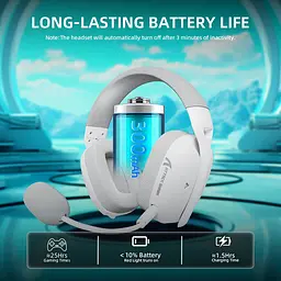 Бездротові геймерські навушники ATTACK SHARK L80 Pro / White - мініатюра 3