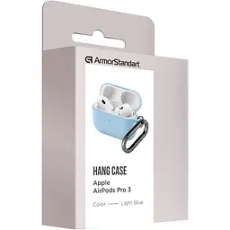 Чохол ArmorStandart Hang Case для Apple AirPods Pro 3 Light Blue [ARM88313] [149498] - мініатюра 3