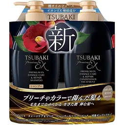 Набір для відновлення та лікування волосся Tsubaki Premium EX шампунь та кондиціонер 400 мл х 2 шт.