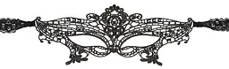 Ажурна маска на очі Cottelli Collection чорна - мініатюра 4