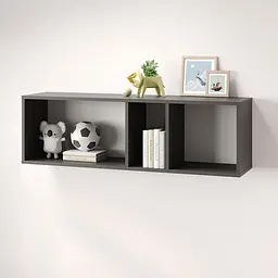 Полиця настінна MebelStar Лілу 110x27x34 см Антрацит (MBS-1362) - мініатюра 2