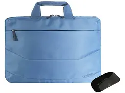 Сумка для ноутбука Tucano Idea Bundle з бездротовою мишею 15.6 Blue (BU-BIDEA-WM-Z)