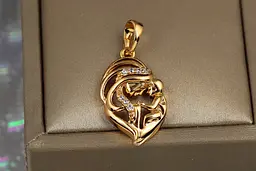Кулон Xuping Jewelry мати та дитина серце 2.2 см золотистий