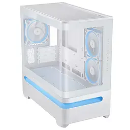 Корпус Asus Prime AP202 Tempered Glas ARGB без БР 2xUSB3.2 1xUSB Type-C Tempered Glass side mATX білий 90DC00P3-B19000 - мініатюра 5