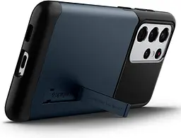 Чохол протиударний із підставкою Spigen Slim Armor ACS02374 для Samsung Galaxy S21 Ultra (6.8") Black - мініатюра 3
