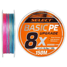 Шнур Select Basic PE 8X Multicolor 150 м 0.6/0.10 мм 12 lb/5.5 кг