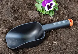 Лопатка садова Black+Decker 28.5 см чорна - мініатюра 5