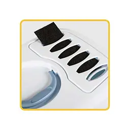 Stefanplast Cat toilet Cathy with filter - Закритий туалет для котів з фільтром сине-сталевий - мініатюра 5