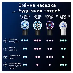 Змінні насадки до електричної зубної щітки Oral-B iO Максимальне очищення 4 шт. - мініатюра 7