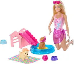 Набір "Басейн для цуценят" з лялькою Barbie (JBF35)