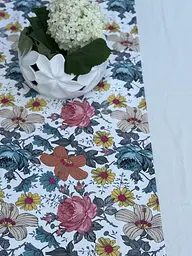 Скатертина Ecotton DUCK 170х220 см водовідштовхувальна з квітами (25158)