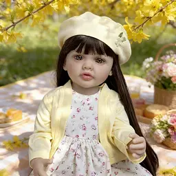Реалістична Кукла Реборн 55 см повністю силіконова Doll Reborn Baby К0100221 - мініатюра 2