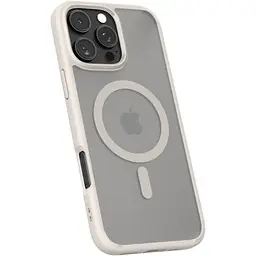 Прозорий чохол Spigen Ultra Hybrid MagSafe Frost Natural Titanium для iPhone 16 Pro Max (ACS08382) - мініатюра 2