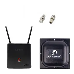 Комплект 4G LTE Wi-Fi роутер Olax AX9 Pro (АКБ 4000 mAh) + Панельна антена 4G LTE MIMO Marketnet T800 18 дБ