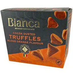 Трюфелі з какао-порошком Bianca cocoa dusted truffles blood orange 150 г