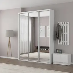 Шафа-купе Idea серія 3 180 x 60 x 240 см Білий Дзеркало