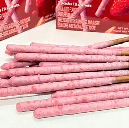 Японські палички Glico Pocky Crunchy Strawberry 51г - мініатюра 6